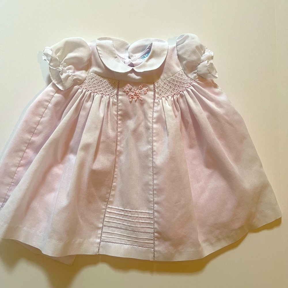 Easter Dress. White and light pink